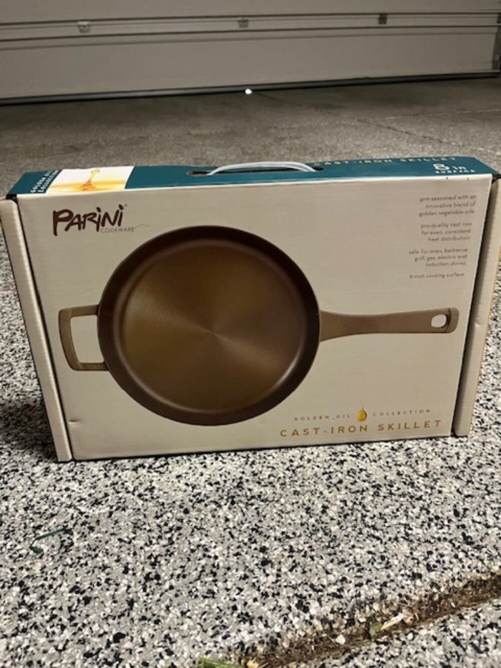Parini Golden Oil Collection Cast Iron Skillet